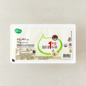 맑은물에 맑은콩 두부, 1kg, 1개