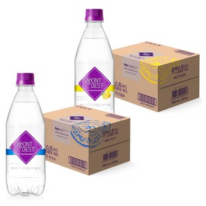 몽베스트 위드 스파클링 워터 플레인 500ml 20p + 레몬 500ml 20p, 500ml, 1세트