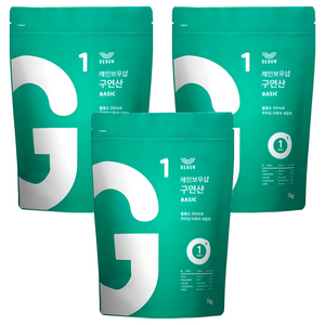레인보우샵 구연산 베이직, 1kg, 3개