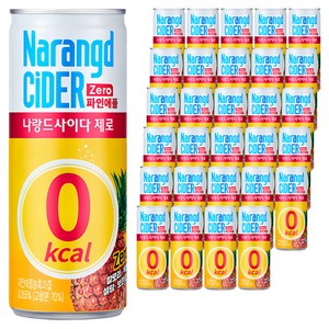 나랑드사이다 제로 파인애플, 245ml, 60개