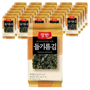양반 들기름김 식탁, 4g, 32개