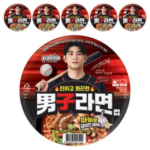 남자라면 컵 100g, 6개