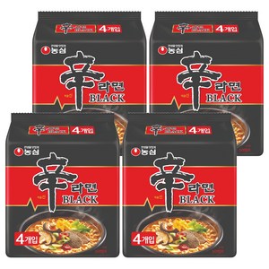 신라면 블랙 134g, 16개, (4개입 X 상세페이지 참조 X 상세페이지 참조)