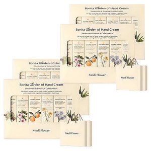 메디플라워 보니타가든 6종 핸드크림세트+쇼핑백, 4세트