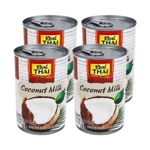 리얼타이 코코넛밀크, 400ml, 4개