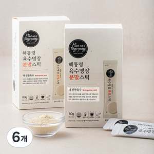 해통령 육수명장 더 진한육수 분말스틱 20개입, 80g, 6개