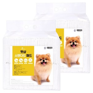 펫샵 스탠다드 반려동물 중형 배변패드 무향 18g, M(40 x 50 ..., 100개입, 2개