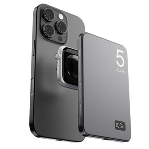 ELAK 3 in 1 에어팟 애플워치 충전 초슬림 초경량 무선 맥세이프 고속 충전 보조배터리 5000mAh