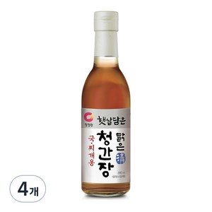 햇살담은 맑은 청간장 국찌개용, 4개, 390ml