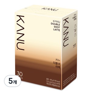카누 더블샷 라떼, 13.5g, 30개입, 5개