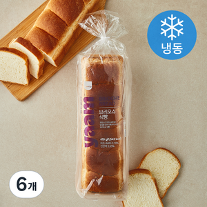 삼립 YAAM 브리오슈 식빵 (냉동), 610g, 6개