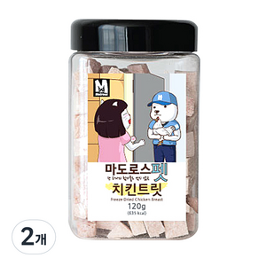 마도로스펫 동결건조 간식, 치킨트릿, 120g, 2개