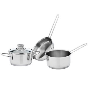 휘슬러 인덕션 스낵냄비 3종 세트, 실버, 스튜팟 14cm +..., 1세트