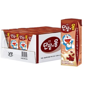 남양유업 단팥에몽 멸균우유, 190ml, 24개