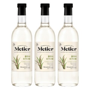 메티에 클래식 슈가 시럽, 750ml, 3개