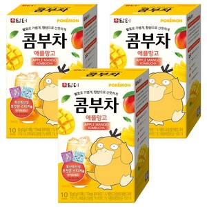 담터 포켓몬 콤부차 애플망고, 5g, 10개입, 3개