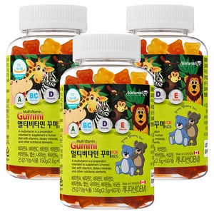 네추럴라이즈 멀티비타민 꾸미, 60정, 3개