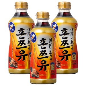 기꼬만 코이다시 혼쯔유소스, 500ml, 3개