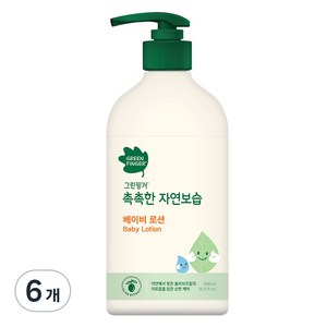 그린핑거 촉촉한 자연보습 베이비로션, 500ml, 6개