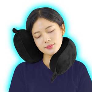 지티스 양면 기내용 여행용 목베개