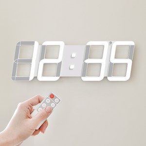 무아스 시그니처 폰트 블루투스 LED 벽시계