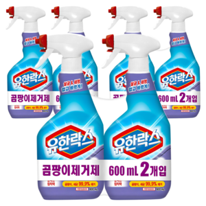 유한락스 곰팡이제거제, 600ml, 6개