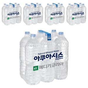 아쿠아시스 먹는샘물 무라벨, 2L, 30개