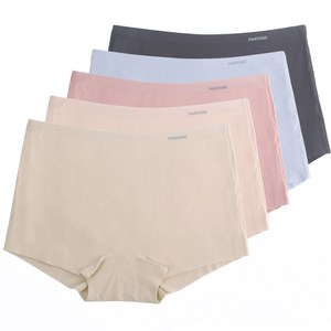 PANTONE 여성용 컴포트 숏 프리컷 사각 팬티 5종 세트