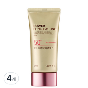 더페이스샵 파워 롱래스팅 핑크 톤업 선로션 SPF50+ PA++++, 50ml, 4개