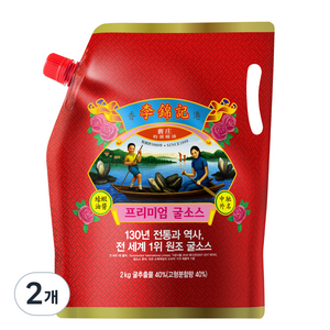 이금기 오뚜기 스파우트 프리미엄 굴소스, 2kg, 2개