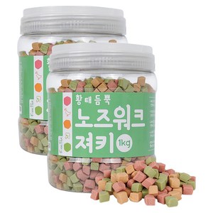 킵펫 강아지 노즈워크 져키, 황태, 1kg, 2개