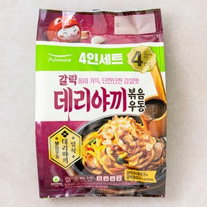 풀무원 갈릭 데리야끼 볶음 우동 4인분, 890g, 1개