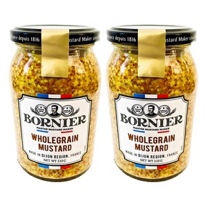 보르니에르 홀그레인 머스타드, 210g, 2개
