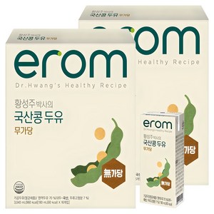 이롬 황성주 박사의 국산콩 두유 무가당, 190ml, 32개