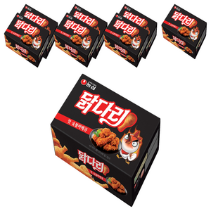 농심닭다리 핫숯불바베큐, 66g, 8개