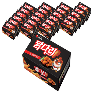 농심닭다리 핫 숯불바베큐 맛, 66g, 24개