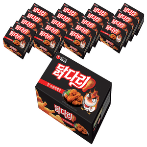 농심닭다리 핫 숯불 바베큐, 66g, 20개