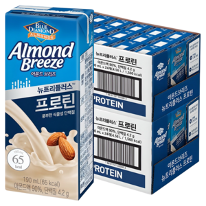 아몬드브리즈 블루다이아몬드 뉴트리플러스 프로틴, 190ml, 48개