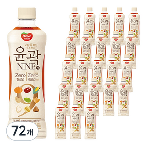동원 윤곽 NINE 차 제로, 500ml, 72개