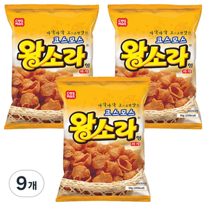 코스모스제과 왕소라 과자, 56g, 9개