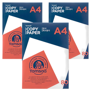 탐사 복사용지 80g, A4, 1500개
