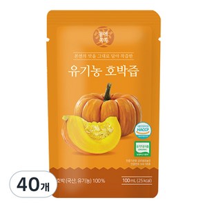 몸애쏙쏙 유기농 호박즙, 100ml, 40개