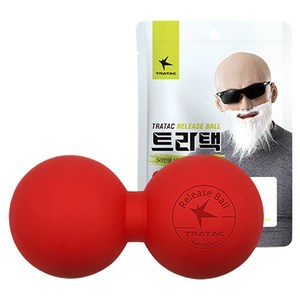 트라택 릴리즈볼 피넛형 마사지볼, 레드, 1개