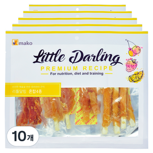 마코펫 강아지 리틀달링 건조간식, 혼합맛(닭갈비/고구..., 300g, 10개