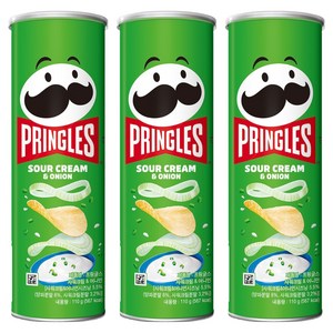 프링글스 사워크림 앤 어니언, 110g, 3개