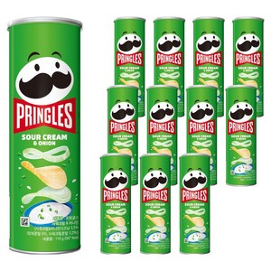 프링글스 사워크림 앤 어니언, 110g, 12개