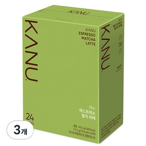 카누 에스프레소 말차 라떼, 17.3g, 24개입, 3개