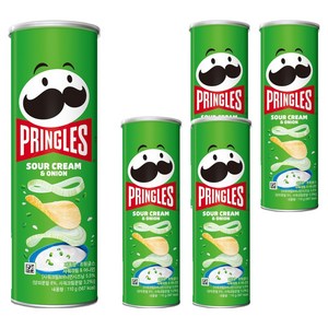 프링글스 사워크림 앤 어니언, 110g, 5개