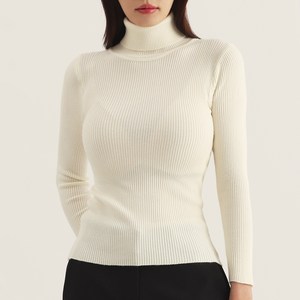 엘쏘 여성용 베이직 목폴라 티셔츠