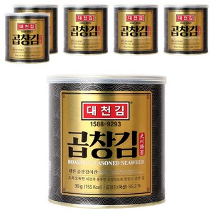 대천김 곱창김 캔, 30g, 6개